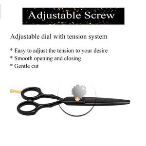 Ensemble de ciseaux de coiffure professionnels Morje Surgical, peignes, lames en acier inoxydable, manche moyen, 28 dents, réutilisables, légers - Product Image 4