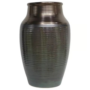 Juego de Jarrones de Piso de Latón Contemporáneos, Hechos a Mano, Acabado Dorado, Decorativos para Diseño de Interiores del Hogar - Product Image 2