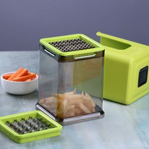 Premium finger chipser plastic potato cutter stainless steel blade french fries slicer kitchen cutting durable <b>tool</b> - Product Image 1