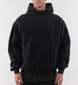 เสื้อฮู้ดดี้โอเวอร์ไซส์ผ้าฟลีซคอตตอน 100% คุณภาพสูงสำหรับฤดูใบไม้ร่วง พิมพ์ลายดิจิทัล แขนยาว แฟชั่นไซส์ใหญ่สำหรับผู้ชาย - Product Image 3
