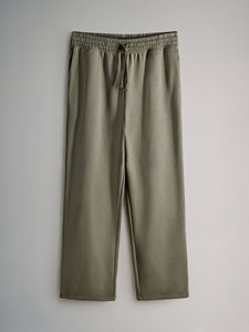 Professional Men Fast Dry Stretch Pants Ice Silk <b>Trousers</b> Solid Color Mid-Waist Breathable Straight-Leg Casual Pants Sweatpants - Product Image 3