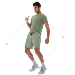 Short de sport taille moyenne pour hommes le plus vendu Logo personnalisé Longueur genou Cordon de serrage Teint uni Style décontracté Prix très bon marché - Product Image 3