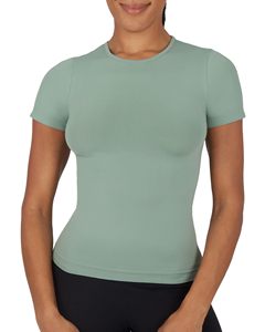 Camiseta Corta para Mujer, Material Suave y Texturizado, Transpirable, Color Negro Liso, Protección Solar, Resistente al Sudor - Product Image 5