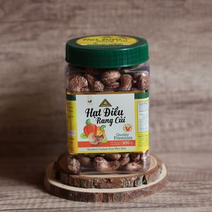 เม็ดมะม่วงหิมพานต์เวียดนามอบแบบไม่ปอกเปลือก ออร์แกนิค เกรดพรีเมียม W180 เนื้อเนียนนุ่ม ตราโรงงานตงฟู่ บรรจุในกระปุกสี่เหลี่ยม 500 กรัม โปรโมชั่นพิเศษ - Product Image 2