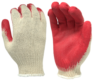 Gants de sécurité Mitra Red en coton respirant sans latex, sans poudre, avec poignet tricoté texturé antidérapant, usage général - Product Image 3