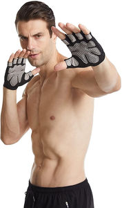 Guantes de Levantamiento de Pesas de Gamuza con Color y Logotipo Personalizables para Gimnasio, Ciclismo y Entrenamiento, Antideslizantes, Transpirables, Unisex, Precio al por Mayor - Product Image 3