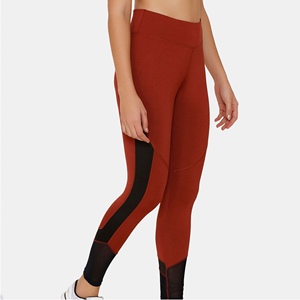 High Waisted Full Length Solid Color <b>Knitted</b> <b>Leggings</b> Stretch Women's Sporty Pants - Product Image 3