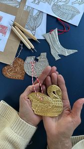 Adornos Navideños de Latón Hechos a Mano con Formas de Animales, Decoración Tradicional Colgante para Interiores, Decoración para Sala de Estar, ex-votos - Product Image 3