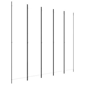 Divisorio in tessuto bianco a 5 pannelli 98.4 schermo e divisorio "x 86.6" - Product Image 2