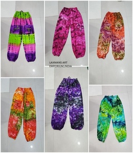 Pyjamas/Pantalons Palazzo en Coton Teinture à la Main, Multi Couleurs, Mode pour Femmes, Exportateur en Gros de l'Inde - Product Image 1