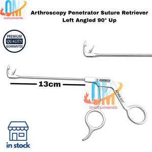 Angulado a la Izquierda 90° °   Pinza de recuperación de suturas para artroscopia UP Penetrator |   Instrumentos Quirúrgicos para Cirugía Artroscópica de Hombro |   OLDMED - Product Image 1