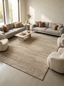 Tapis tibétain moderne en laine/coton tissé à la main, directement de l'usine |   Tapis floral multi-tones de qualité supérieure, respectueux de l'environnement, adapté aux animaux domestiques, en latex - Product Image 4