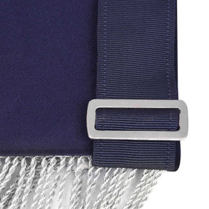 Customized Masonic Regalia Craft Master Masons MM Apron with Officer <b>Collar</b>, Turquoise Blue Ribbon, Premium Embroidered Masonic - Product Image 5