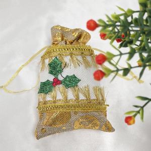 <b>Small</b> Jute Gift Pouches – Natural Fiber <b>Drawstring</b> <b>Bags</b> for Return Gifts, Jewelry and Promotional Packaging - Product Image 1