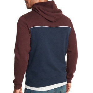 2025 nouveau OEM 500 grammes haute qualité pull à capuche hommes 100% coton bouffée imprimé poches kangourou noir imprimé sweats à capuche basiques - Product Image 2