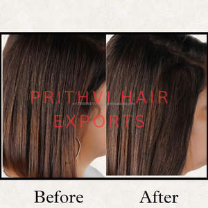 ผมต่อแบบพรีเมี่ยมหางม้าไม่มีหางม้าสีน้ำตาลเลมี่แบบมองไม่เห็น - Product Image 6