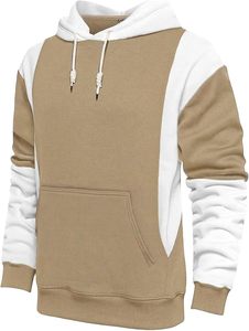 Sweat-shirt à capuche en molleton extensible pour homme, chaud et flexible, idéal pour l'entraînement, la course à pied et les exercices - Product Image 1