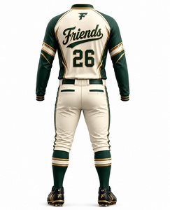 <b>Baseball</b> Uniform Set Men's Full Sleeve Jersey Pants Moisture Wicking Polyester All Seasons Adult Team Apparel - Product Image 6