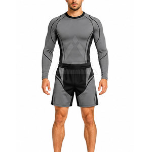 Ensemble Rashguard et Short de MMA Professionnel – Vêtements de Compression Légers avec Coupe Confortable et Moderne pour Activités de Plein Air - Product Image 3