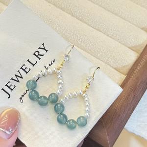 ต่างหูห้อยทรงหยดน้ำ ดีไซน์โดนัท สไตล์หรูหรา เรียบง่าย ทันสมัย สำหรับผู้หญิง - Product Image 3