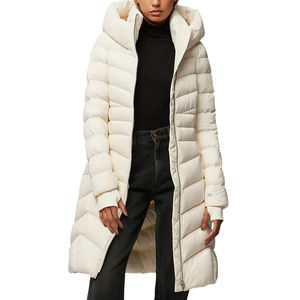 Women's Long Winter Puffer <b>Jackets</b> with Hood Zipper Durable Waterproof Popular Style Puffer <b>Jackets</b> - Product Image 4