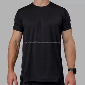 Camiseta Deportiva Ligera de Malla para Hombre, para Gimnasio, Correr, Entrenamiento, con Cuello Redondo, Lisa, de Manga Corta - Product Image 1