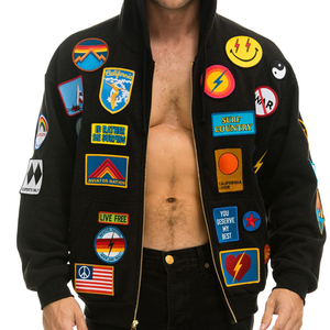 En gros, Sweat à capuche unisexe épais, effet vieilli, délavé à l'acide, avec patch brodé, coupe oversize pour homme - Product Image 1