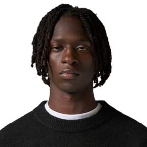 เสื้อสเวตเตอร์ถักสีดำ แต่งขอบตัดกัน เนื้อผ้านุ่ม สวมใส่สบาย ทรงพอดีตัว น้ำหนักเบา เหมาะสำหรับใส่ลำลอง - Product Image 4