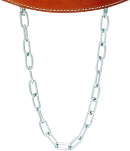 Cinturón de inmersión de cuero genuino para levantamiento de pesas, cinturón profesional de alta resistencia para gimnasio, con cadena, nuevo estilo - Product Image 4