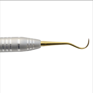 Raspador dental Jack Sickle de doble punta con mango hueco de 10 mm, instrumento quirúrgico de acero inoxidable esterilizable para higiene dental - Product Image 2