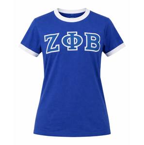 T-shirt en coton personnalisé de haute qualité Zeta Phi Beta pour femmes, vêtements de sororité, broderie d'été, col rond - Product Image 1