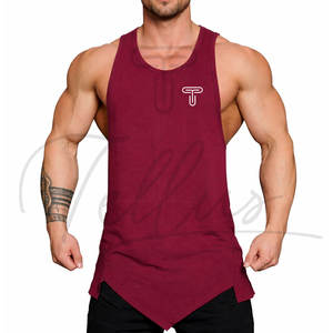 Débardeur de sport pour homme, coupe musclée, sans manches, séchage rapide, 100% coton - Product Image 6