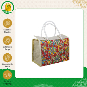 Sac fourre-tout décontracté en jute écologique imprimé sur toute la surface, de qualité supérieure, fabriqué en Inde, idéal pour le bureau, exportation en gros - Product Image 2