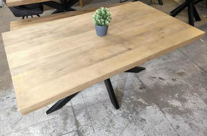 Meubles de salle à manger en bois extensibles de style farmhouse personnalisés, grande table à manger avec armoire de rangement à étagères ouvertes - Product Image 3