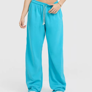 Wisetech Power Customize <b>Women's</b> Drawstring Side <b>Stripe</b> Jogger Pant 100% Cotton Made Sweatpants Comfortable Fitness <b>Trousers</b> - Product Image 1