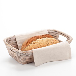 Artex Green Earth Handwoven Natural Rattan Eco-Friendly Modern Multifunction Oval <b>Bread</b> <b>Basket</b> Hanoi Vietnam Size L13xW8xH3.2 - Product Image 2