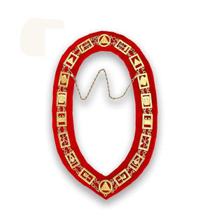 Collier maçonnique élégant et durable en métal, réglable, au design confortable, idéal pour les cérémonies, les rituels, les événements et les réunions de loges. - Product Image 6