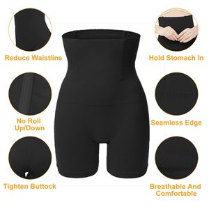 Culotte gainante taille haute sans couture, effet ventre plat, rehausseur de fesses, amincisseur de cuisses, lingerie de compression sculptante - Product Image 3
