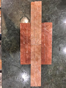 Panneaux muraux en marbre rouge naturel haut de gamme Pierre imperméable et durable pour villas, intérieurs modernes et façades de jardin - Product Image 4
