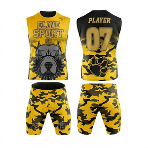 High Quality <b>Compression</b> Football Uniform 7v7 Plus Size 100% Polyester Sublimated Printed Quick Dry Breathable 2026 New - Product Image 6