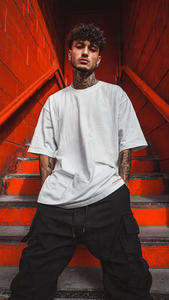 Camiseta Oversize de Sublimación de Alta Calidad para Hombre, Moda Masculina, Hombro Caído, Estampada, Ropa Casual, Camiseta de Sublimación para Hombre - Product Image 5