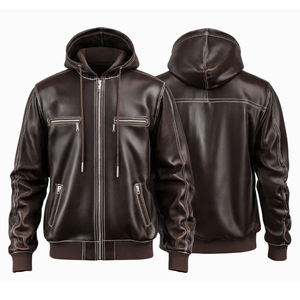 Sweat à capuche en cuir décontracté pour homme LEXUS SPORTS, doublure intérieure douce, qualité supérieure, écologique, couleur et logo personnalisables - Product Image 4
