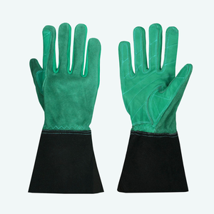Gants de sécurité en cuir de chèvre pleine fleur, anti-vibration, résistants à la chaleur et aux coupures, 7 oz, pour travaux industriels, de construction et de soudage, certifiés CE - Product Image 2