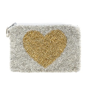 Bolso de mano de lona moderno con bordado de amor, monedero de lujo con cremallera, bolso de moda de diseñador, fabricante OEM personalizado - Product Image 3