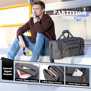 Sacs de voyage en polyester de haute qualité, sacs de sport unisexes, couleur unie personnalisée, prix d'usine, style tendance - Product Image 4