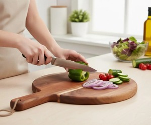 Planche à découper en bois pour la cuisine, pour couper le fromage et le pain - Product Image 5