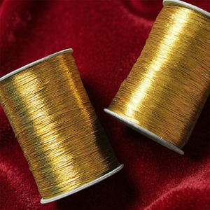 Hilo Metálico Dorado para Bordado, Costura, Apliques, Insignias, Uniformes, Costuras Decorativas - Product Image 1