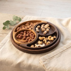 Wooden Handmade Modern Customized Pattern Fruit Serving Tray for Kitchen Counter Dining Table Home Accessories Party Use - Product Image 1