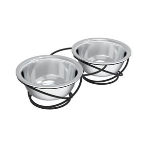Bol pour chien en acier inoxydable avec une large ouverture pour un service facile de la nourriture et une alimentation confortable des animaux de compagnie - Product Image 1