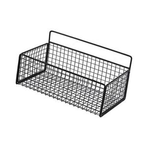 Panier mural compact en fer pour un rangement efficace des fruits, légumes, serviettes et articles ménagers essentiels - Product Image 1